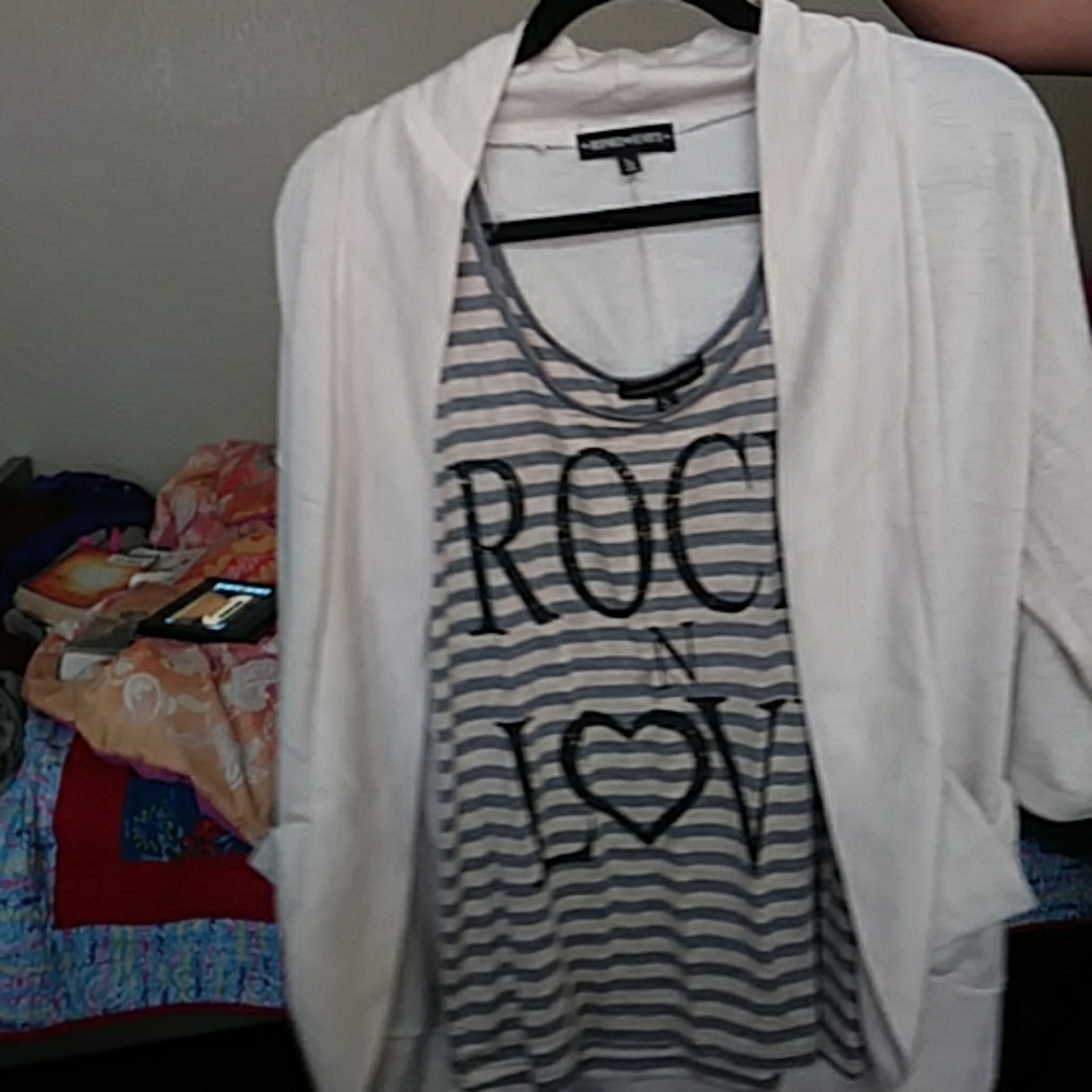 Tank top with Cardigan